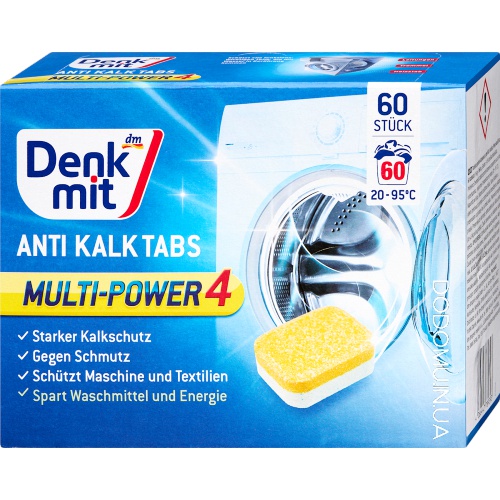 Denkmit Таблетки антикальк для пралки 60шт.